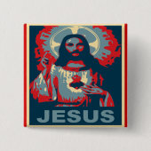 Jezus Button (Obama-stijl) (Voorkant)