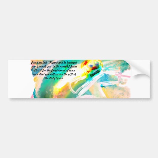 Jezus cadeau koffie mok houten doos briefkaart afb bumpersticker (Voorkant)