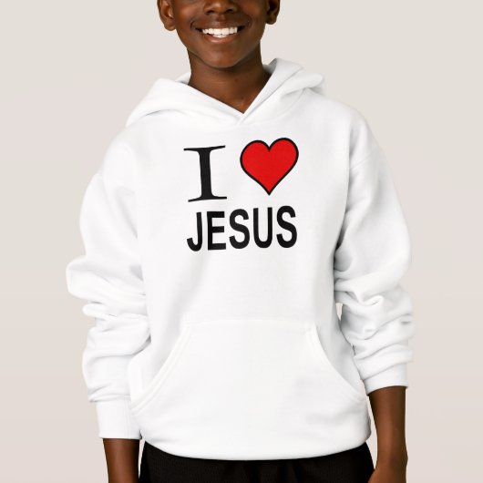 Jezus cadeautjes, ik hou van Jezus logo op een hoe (Voorkant)