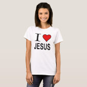 Jezus cadeautjes waar ik van hou Jezus logo Jezus  T-shirt (Voorkant volledig)