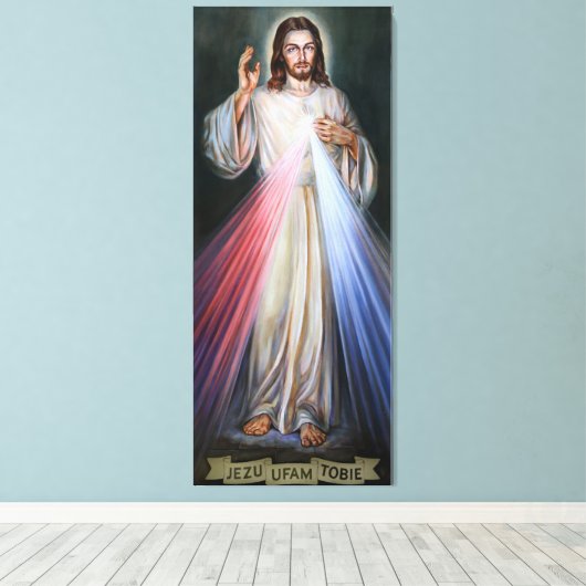 Jezus Canvas Afdruk (Insitu (Houten vloer))