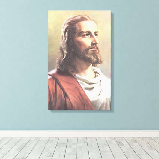 Jezus Canvas Afdruk (Insitu (Houten vloer))