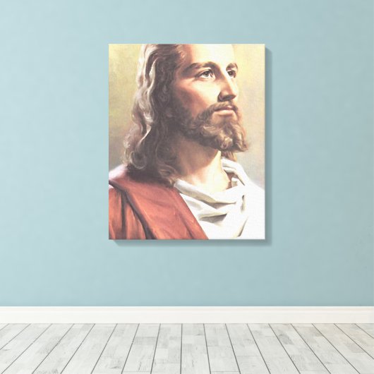 Jezus Canvas Afdruk (Insitu (Houten vloer))