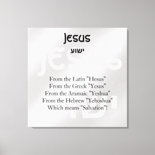 Jezus Canvas Afdruk (Voorkant)