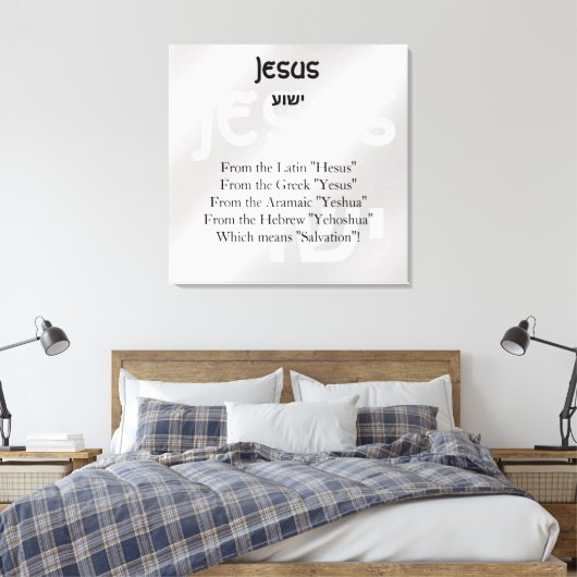 Jezus Canvas Afdruk (Insitu (Slaapkamer))