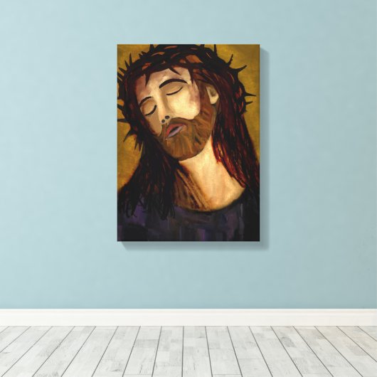 Jezus Canvas Afdruk (Insitu (Houten vloer))