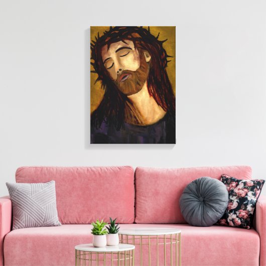 Jezus Canvas Afdruk (Insitu (Woonkamer))