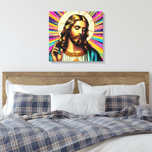 Jezus canvas kunst! (Insitu (Slaapkamer))