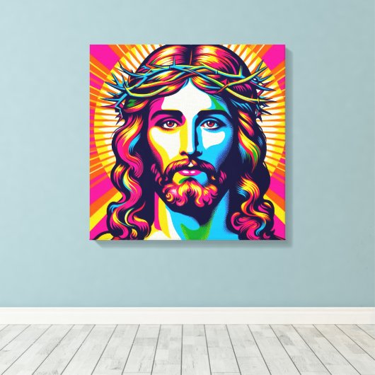 Jezus canvas kunst! afdruk (Insitu (Houten vloer))