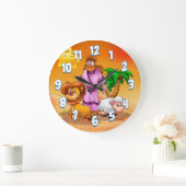 Jezus cartoon klok kinder kamer (Huis)