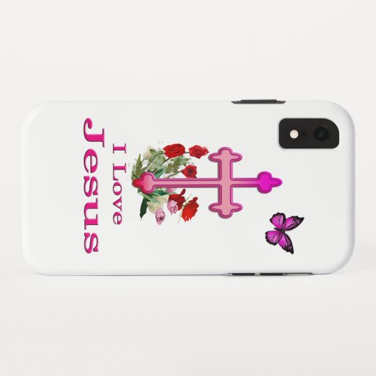 Jezus Case-Mate iPhone Case (Achterkant (horizontaal))