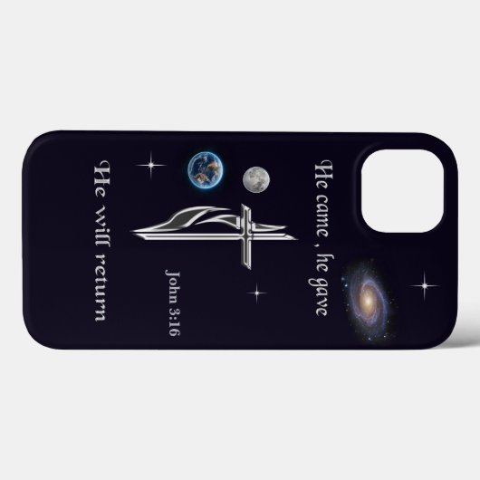 Jezus Case-Mate iPhone Case (Achterkant (horizontaal))