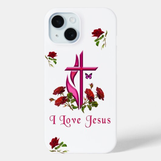 Jezus Case-Mate iPhone Case (Achterkant)