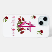 Jezus Case-Mate iPhone Case (Achterkant (horizontaal))