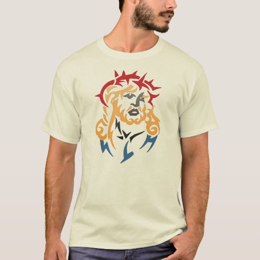 Jezus christ face T-Shirt (Voorkant)