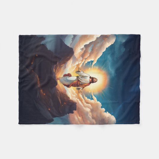 Jezus / Christelijk Fleece Deken (Voorkant (Horizontaal))