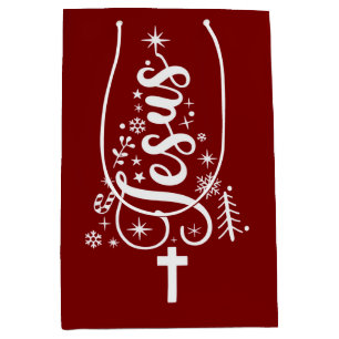 Jezus Christelijk Kerstmis Bijbelvers Geloof  Medium Cadeauzakje