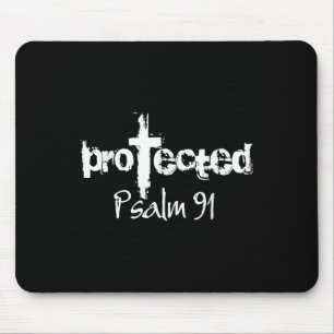 Jezus Christelijk Ontwerp - God beschermde Psalm 9 Muismat