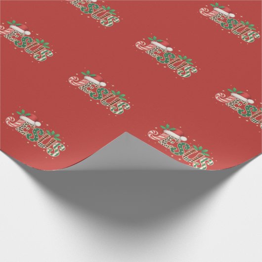 Jezus Christelijk Religieus Gezegde Geloof Bijbelv Cadeaupapier (Hoek)