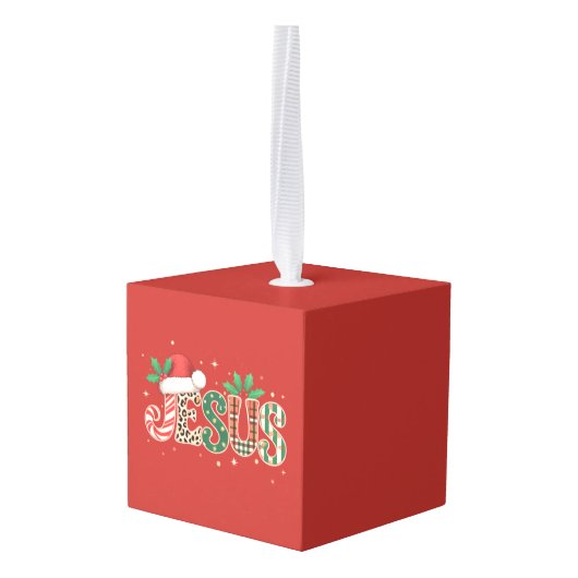 Jezus Christelijk Religieus Gezegde Geloof Bijbelv Decoratie (Achter hoekig)