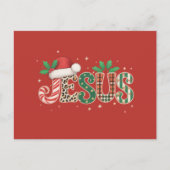 Jezus Christelijk Religieus Gezegde Geloof Bijbelv Feestdagenkaart (Voorkant)