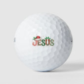 Jezus Christelijk Religieus Gezegde Geloof Bijbelv Golfballen (Voorkant)