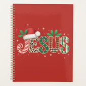 Jezus Christelijk Religieus Gezegde Geloof Bijbelv Planner (Voorkant)