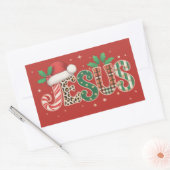 Jezus Christelijk Religieus Gezegde Geloof Bijbelv Rechthoekige Sticker (Envelop)