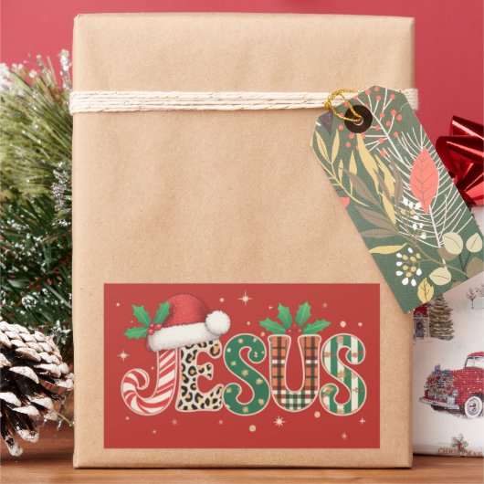 Jezus Christelijk Religieus Gezegde Geloof Bijbelv Rechthoekige Sticker (Feestdagen)