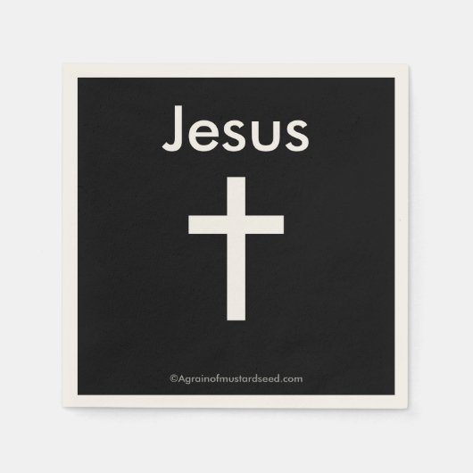 Jezus Christelijk Symboolkruis Servetten (Voorkant)