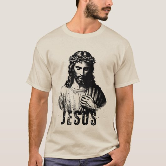 Jezus, Christelijk T-shirt (Voorkant)