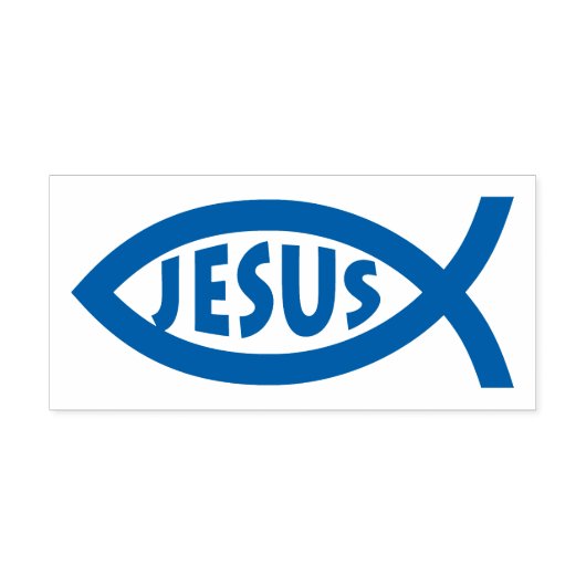 Jezus | Christelijk vissymbool Zelfinktende Stempel (Design)