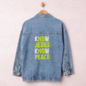 Jezus Christelijke Bijbelse Schrift kent Jezus K Denim Jacket (Hangar)