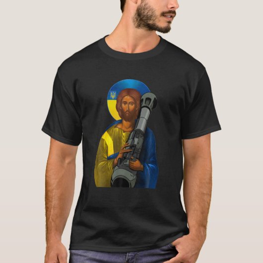 Jezus Christelijke dat ik sta bij de Oekraïense kr T-shirt (Voorkant)
