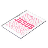 Jezus Christelijke god paaszomerkleuren Notitieboek (Linkerzijde)