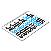 Jezus Christelijke god paaszomerkleuren Notitieboek (Linkerzijde)