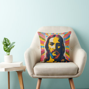 Jezus Christelijke Pop Kunst Kussen