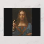 Jezus christt door Leonardo da Vinci, renaissancep Briefkaart (Voorkant)