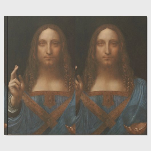 Jezus christt door Leonardo da Vinci, renaissancep Cadeaupapier (Zoom)