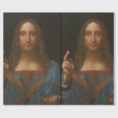 Jezus christt door Leonardo da Vinci, renaissancep Cadeaupapier (Vlak)