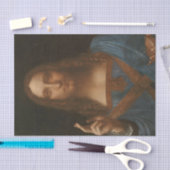 Jezus christt door Leonardo da Vinci, renaissancep Tissuepapier (Craft)