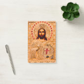 Jezus christt gouden icoon post-it® notes (Kantoor)
