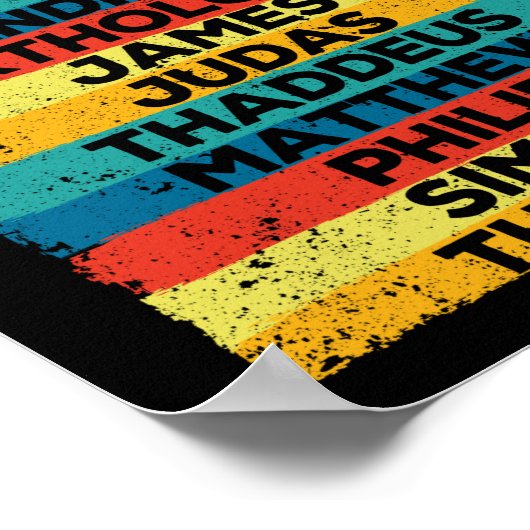 Jezus Christus 12 postboten verwerpen grappige ker Poster (Hoek)