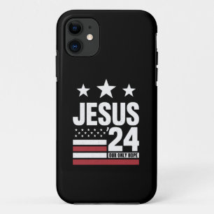 Jezus Christus 2024 President VS Verkiezing Politi Case-Mate iPhone Case