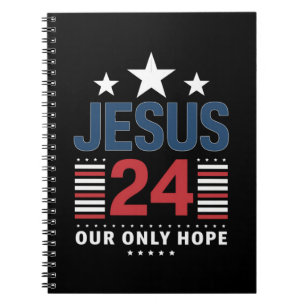 Jezus Christus 2024 President VS Verkiezing Politi Notitieboek