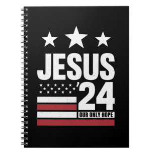 Jezus Christus 2024 President VS Verkiezing Politi Notitieboek
