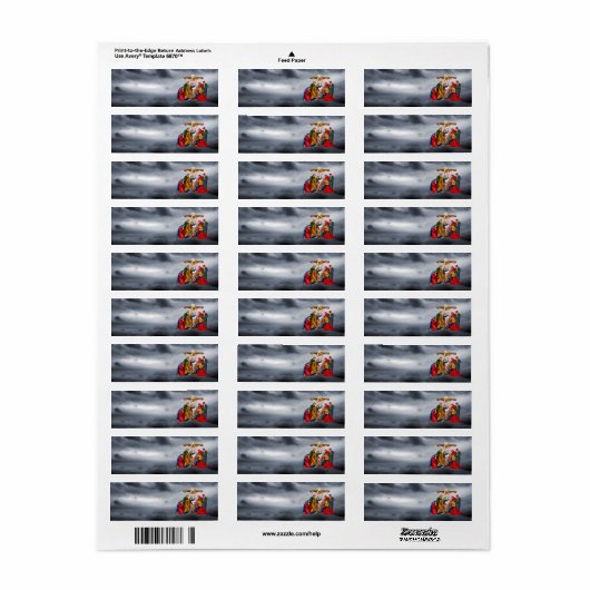 JEZUS CHRISTUS AAN HET KRUIS ADRESETIKETTEN ETIKET (Full Sheet)