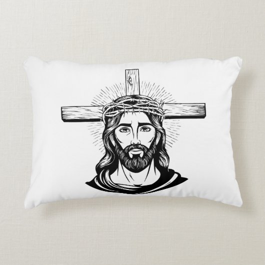 Jezus Christus Accent Kussen (Voorkant)