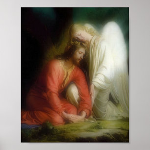 Jezus Christus Agony in de Garden Gethsemane Bloch Poster
