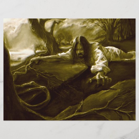 Jezus Christus Agony in de tuin van Gethsemane Flyer (Voorkant)